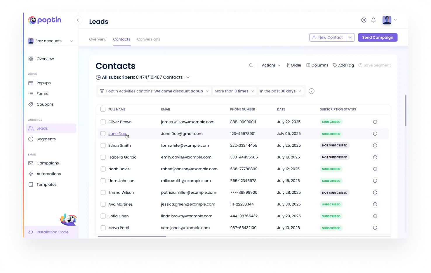 Subscription Management