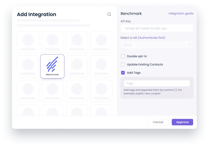 about benchmark integration