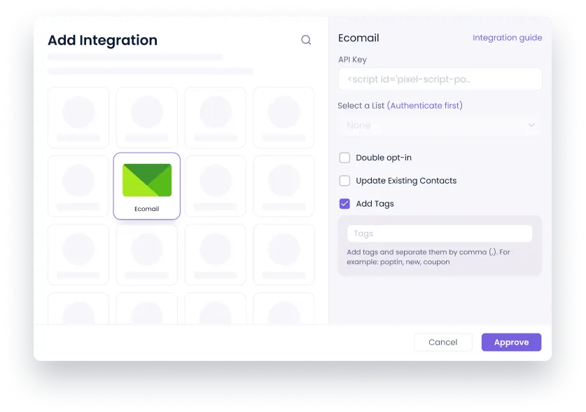 about ecomail integration