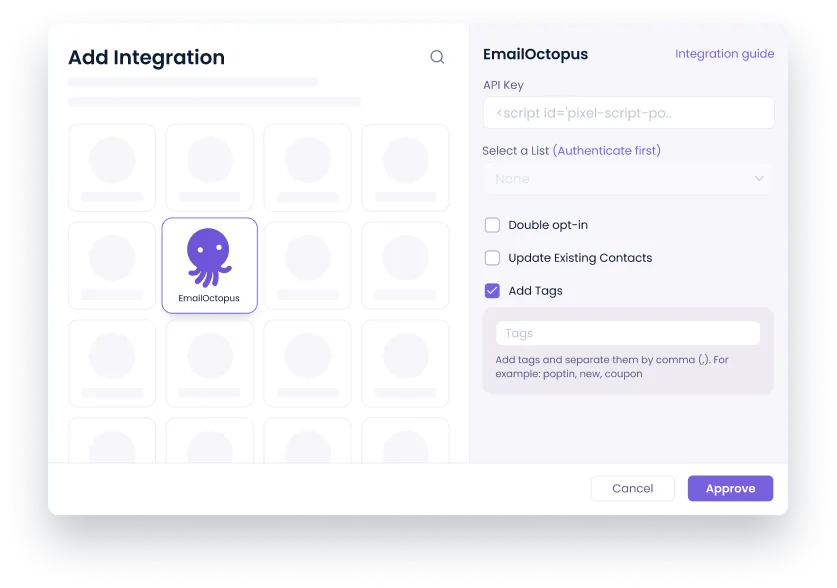 om emailoctopus-integrationen