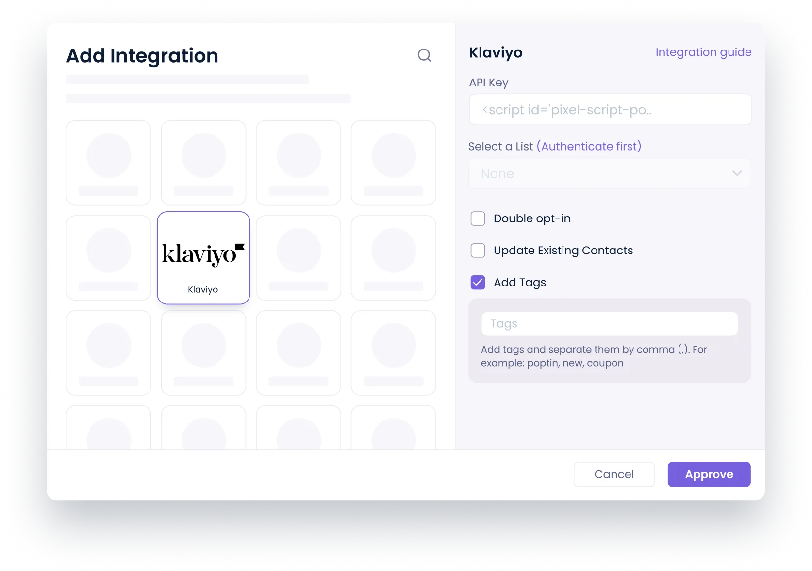 about klaviyo integration