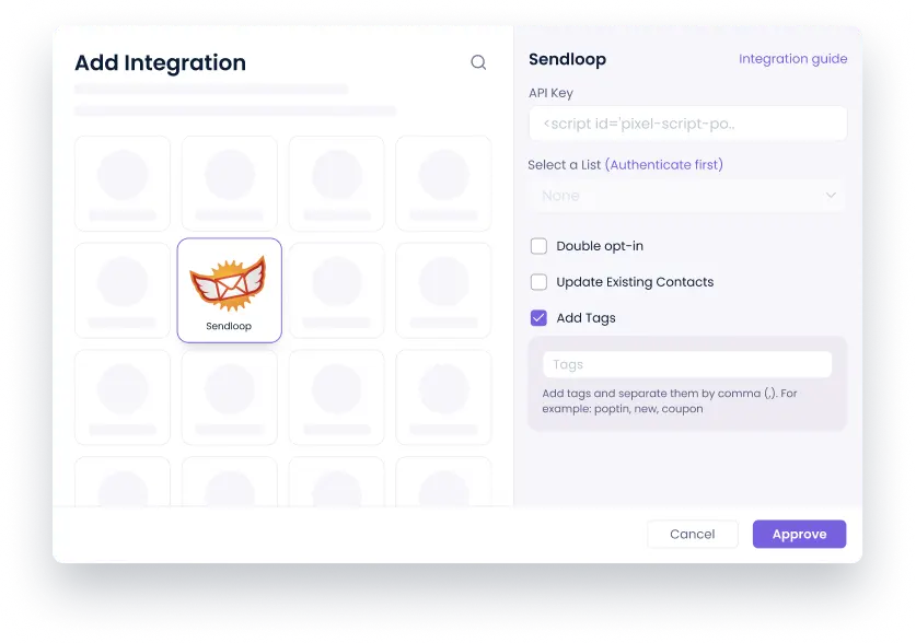 about sendloop integration