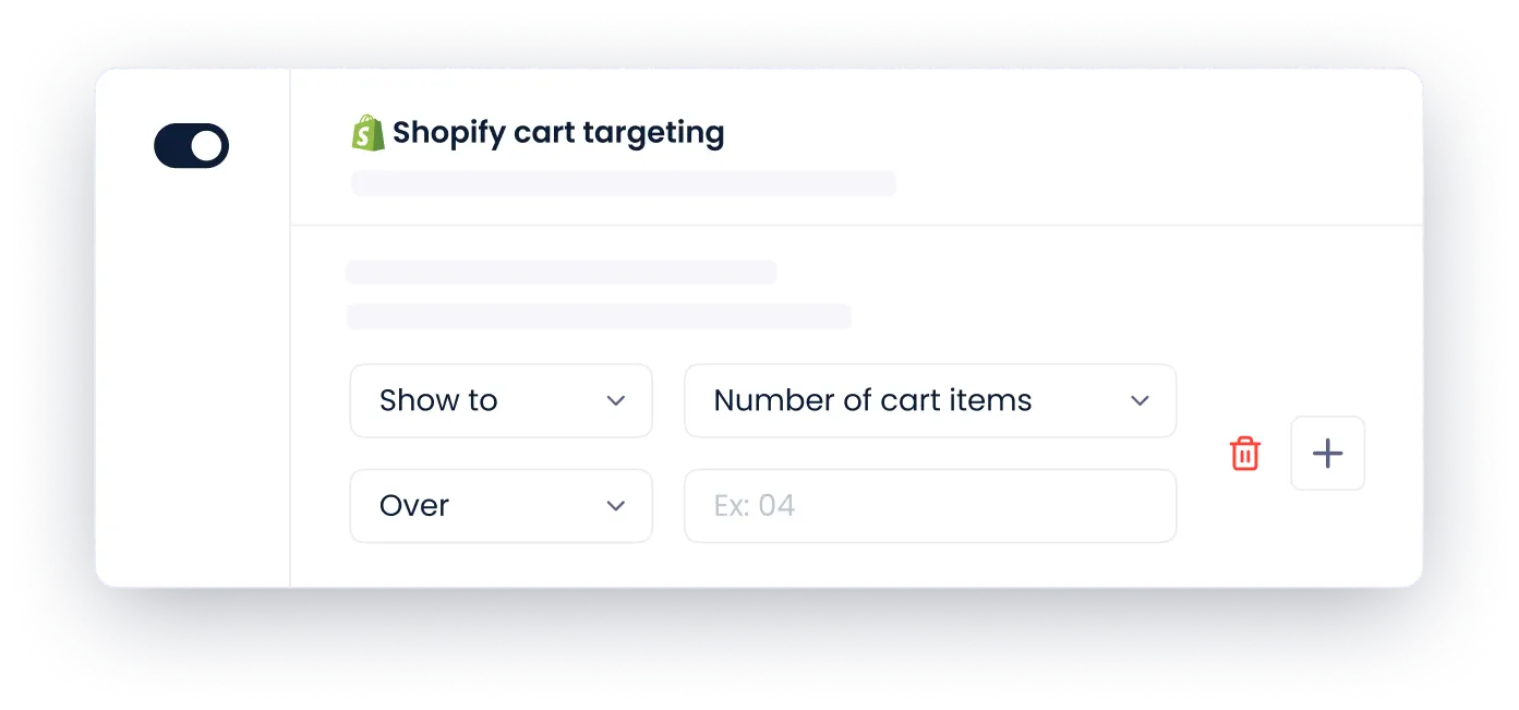 استهداف سلة التسوق في Shopify