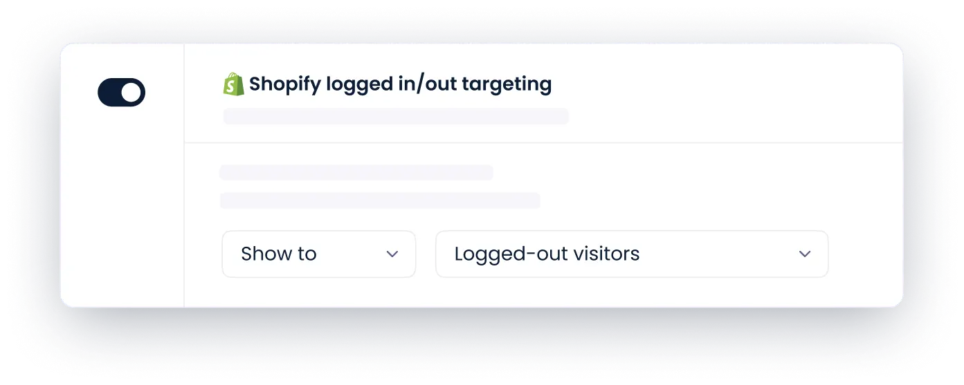 سجل Shopify حالة الاستهداف