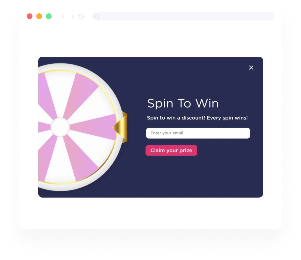 Spin The Wheel ポップアップでカート放棄を削減