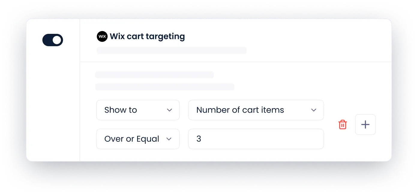 Segmentação de carrinho Wix
